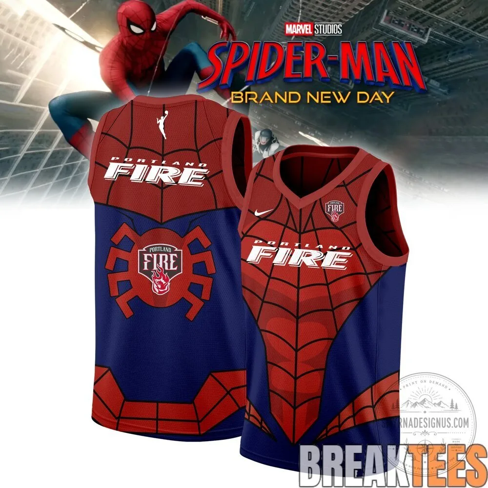 Spider-Man Portland Fire Basketball Team Fan Jersey