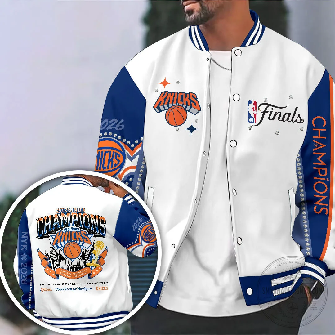 Varsity Jacket for 2026 NBA Finals Champs - New York Knicks