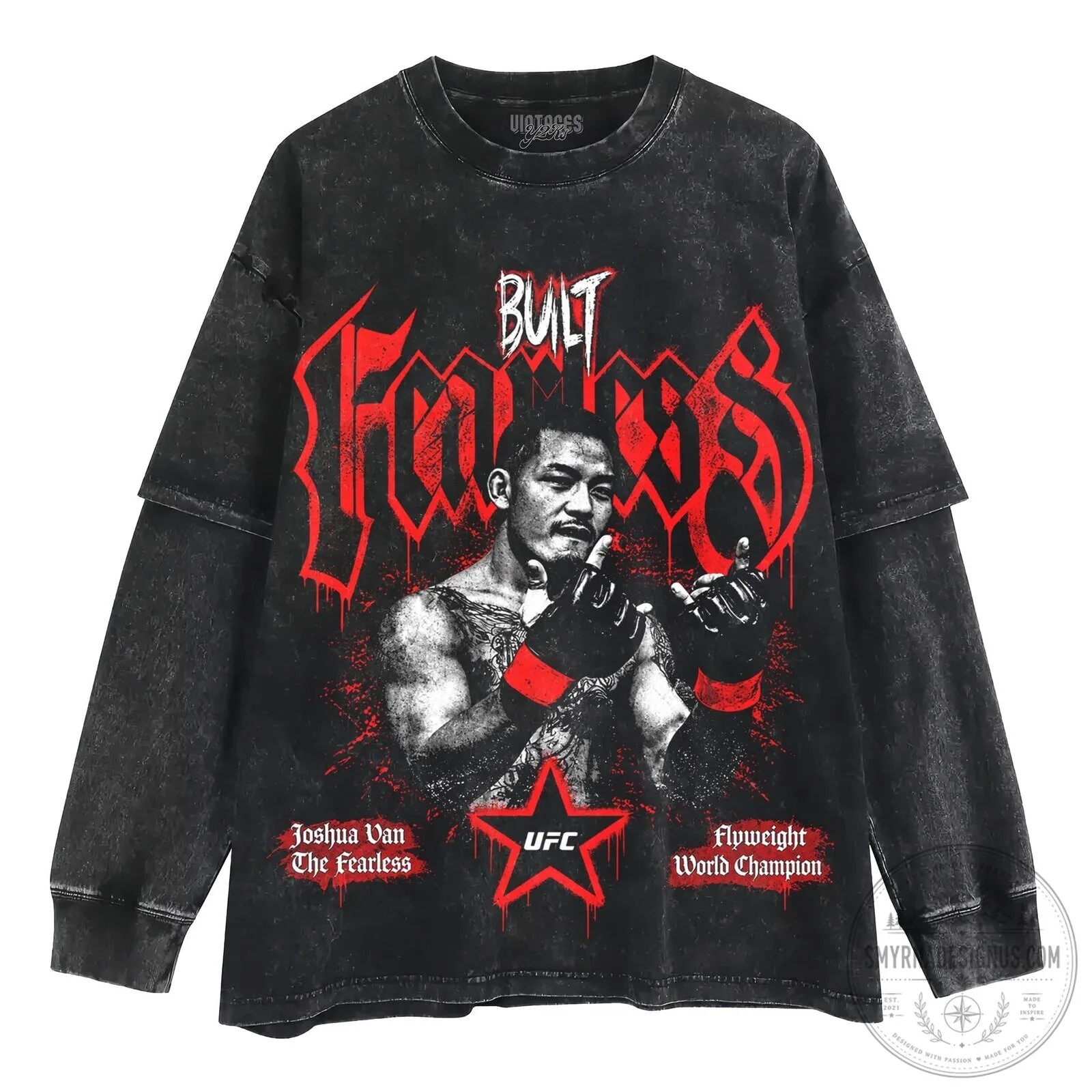 Joshua Van The Fearless UFC Flyweight World Champion Built Fearless T-Shirt 10 Joshua Van The Fearless UFC Flyweight World Champion Built Fearless T-Shirt