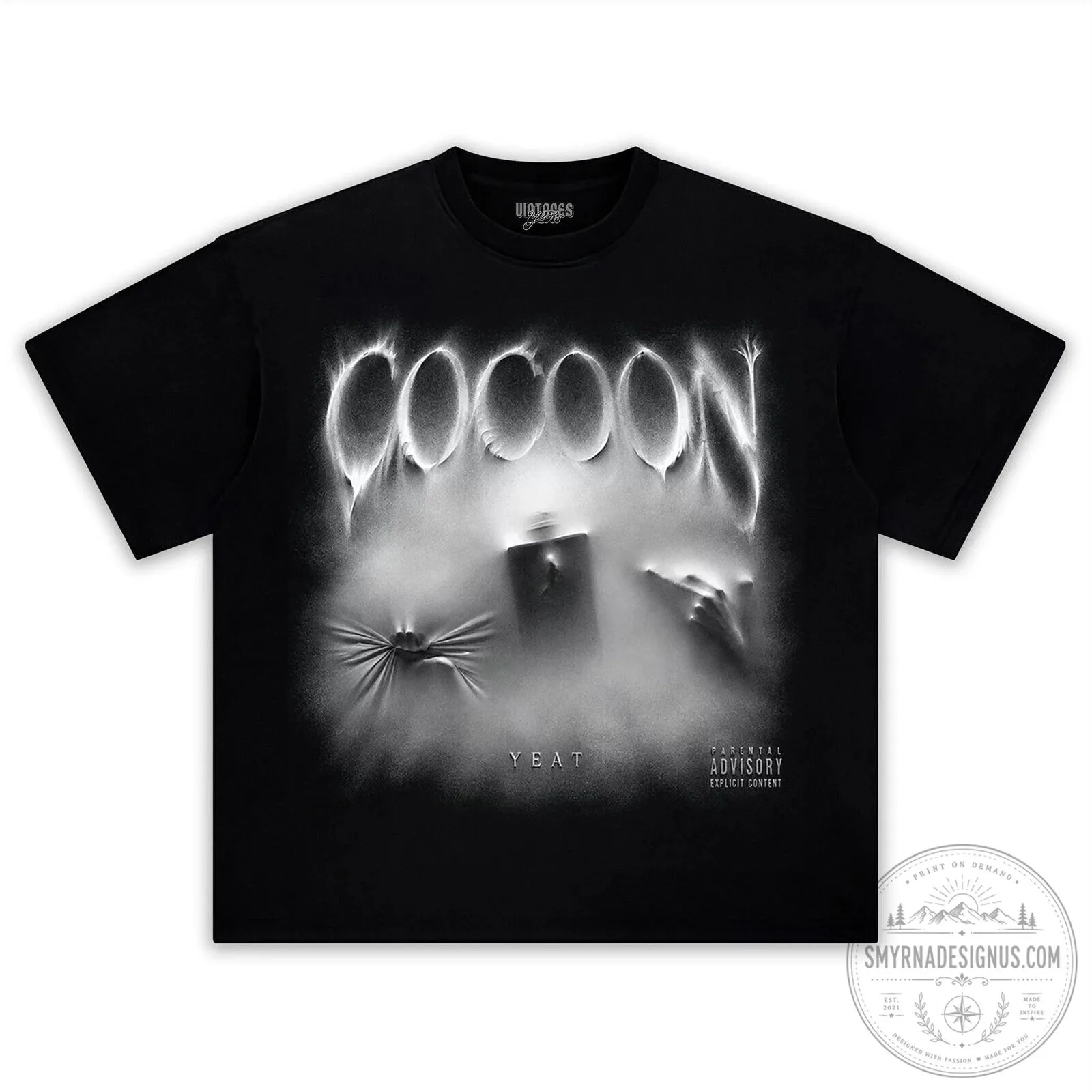 Yeat Cocoon Album Cover Art Black Graphic T-Shirt 7 Yeat Cocoon Album Cover Art Black Graphic T-Shirt