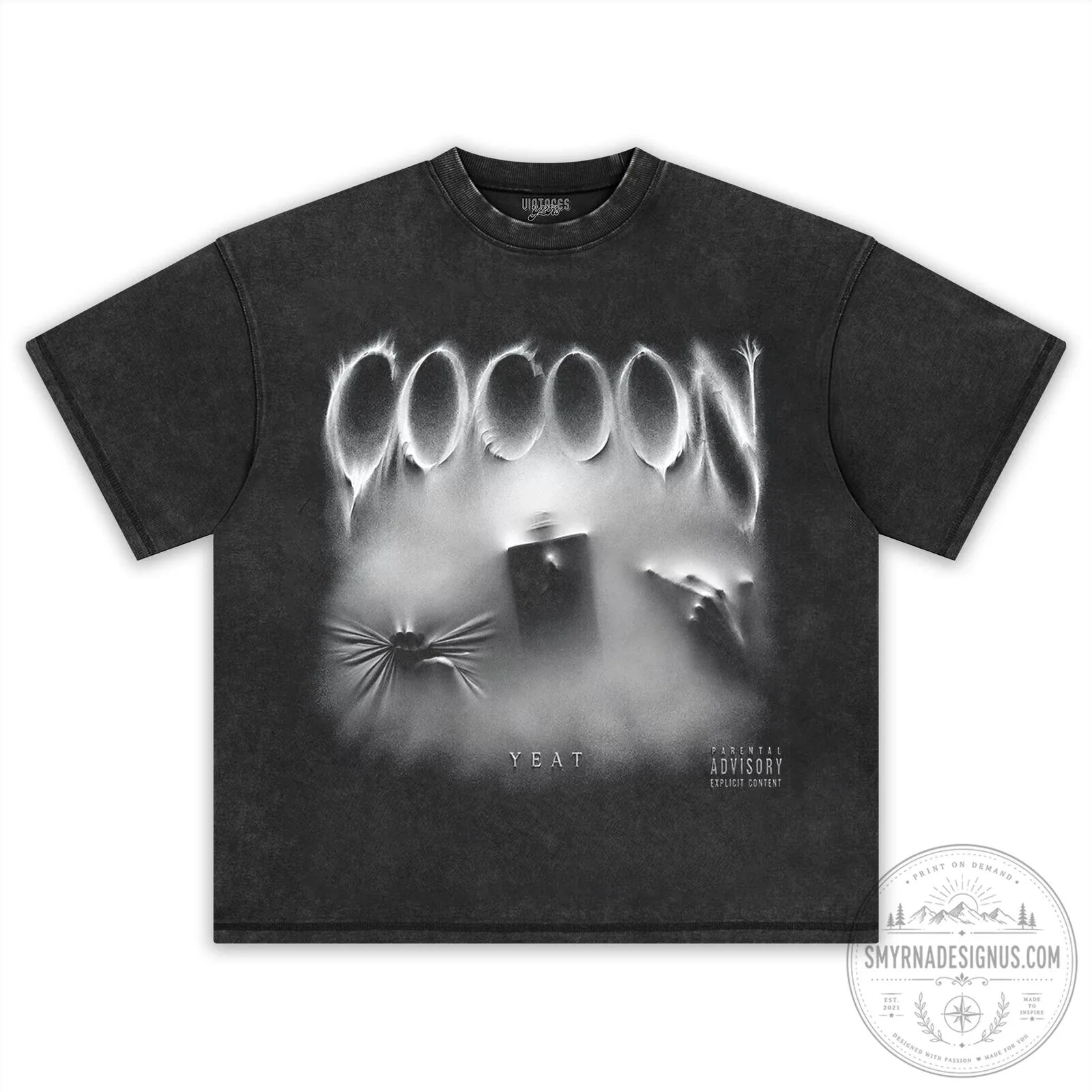 Yeat Cocoon Album Cover Art Black Graphic T-Shirt 8 Yeat Cocoon Album Cover Art Black Graphic T-Shirt