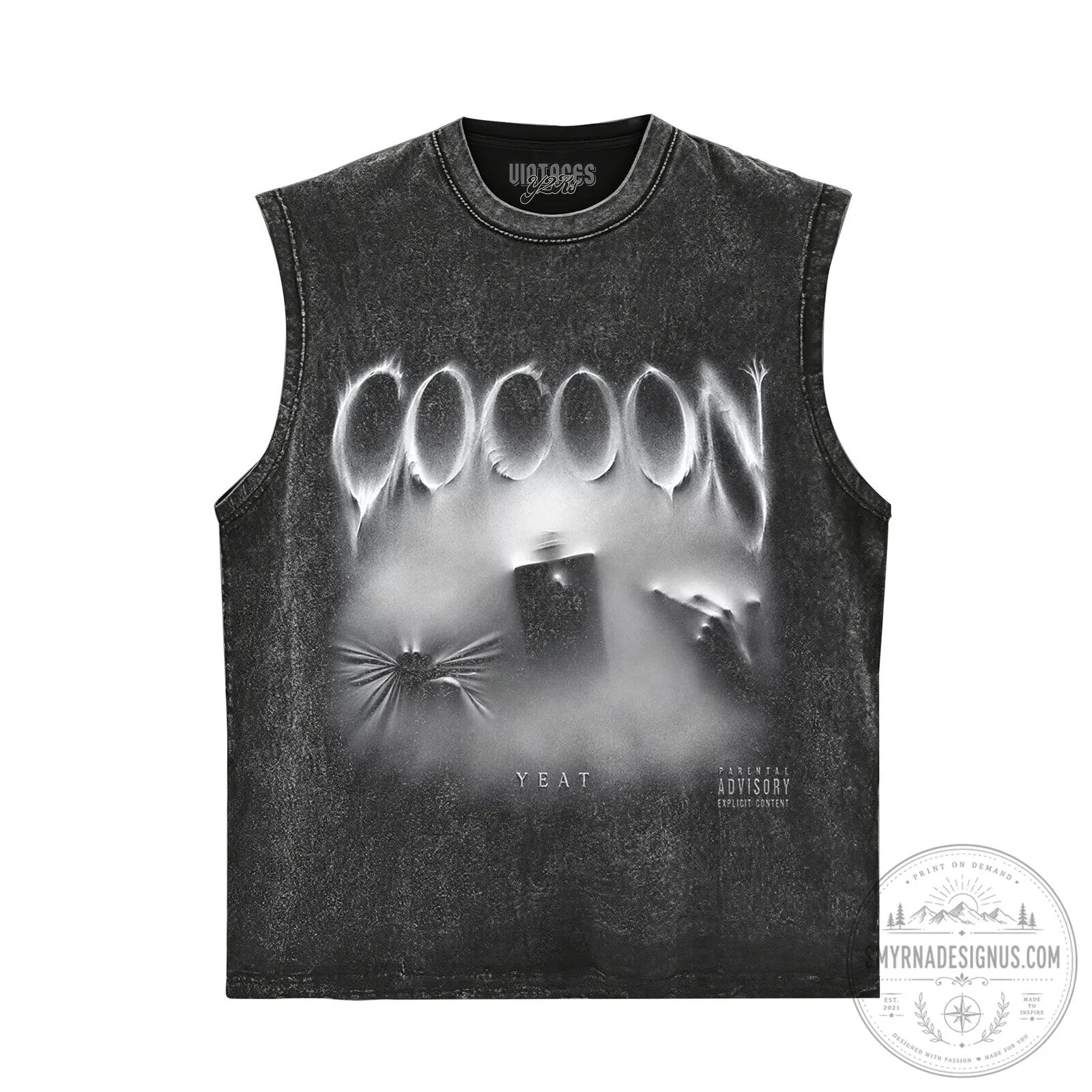 Yeat Cocoon Album Cover Art Black Graphic T-Shirt 9 Yeat Cocoon Album Cover Art Black Graphic T-Shirt