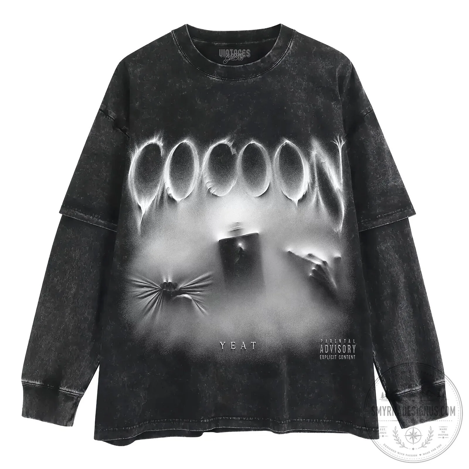Yeat Cocoon Album Cover Art Black Graphic T-Shirt 10 Yeat Cocoon Album Cover Art Black Graphic T-Shirt
