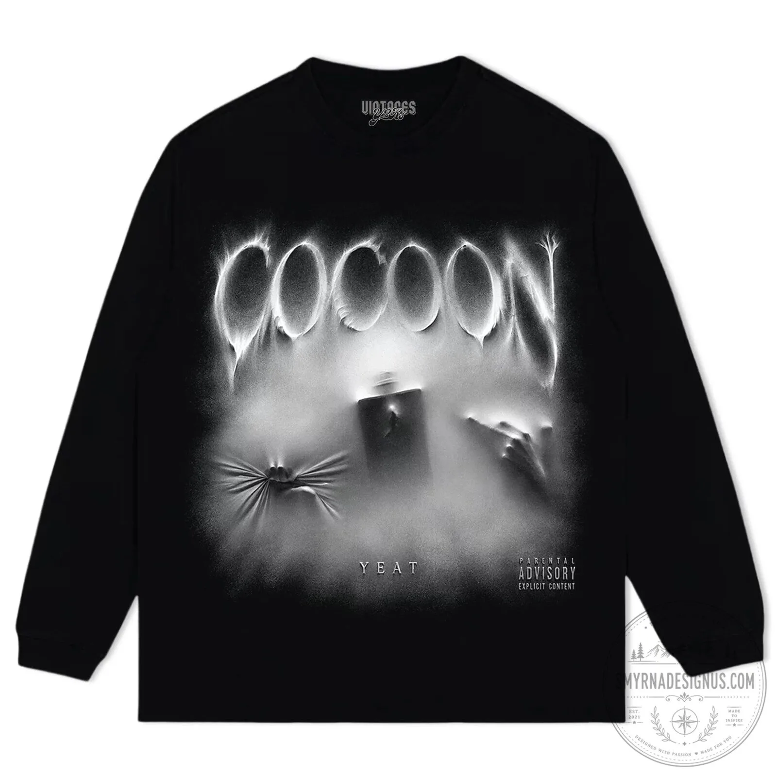 Yeat Cocoon Album Cover Art Black Graphic T-Shirt 11 Yeat Cocoon Album Cover Art Black Graphic T-Shirt