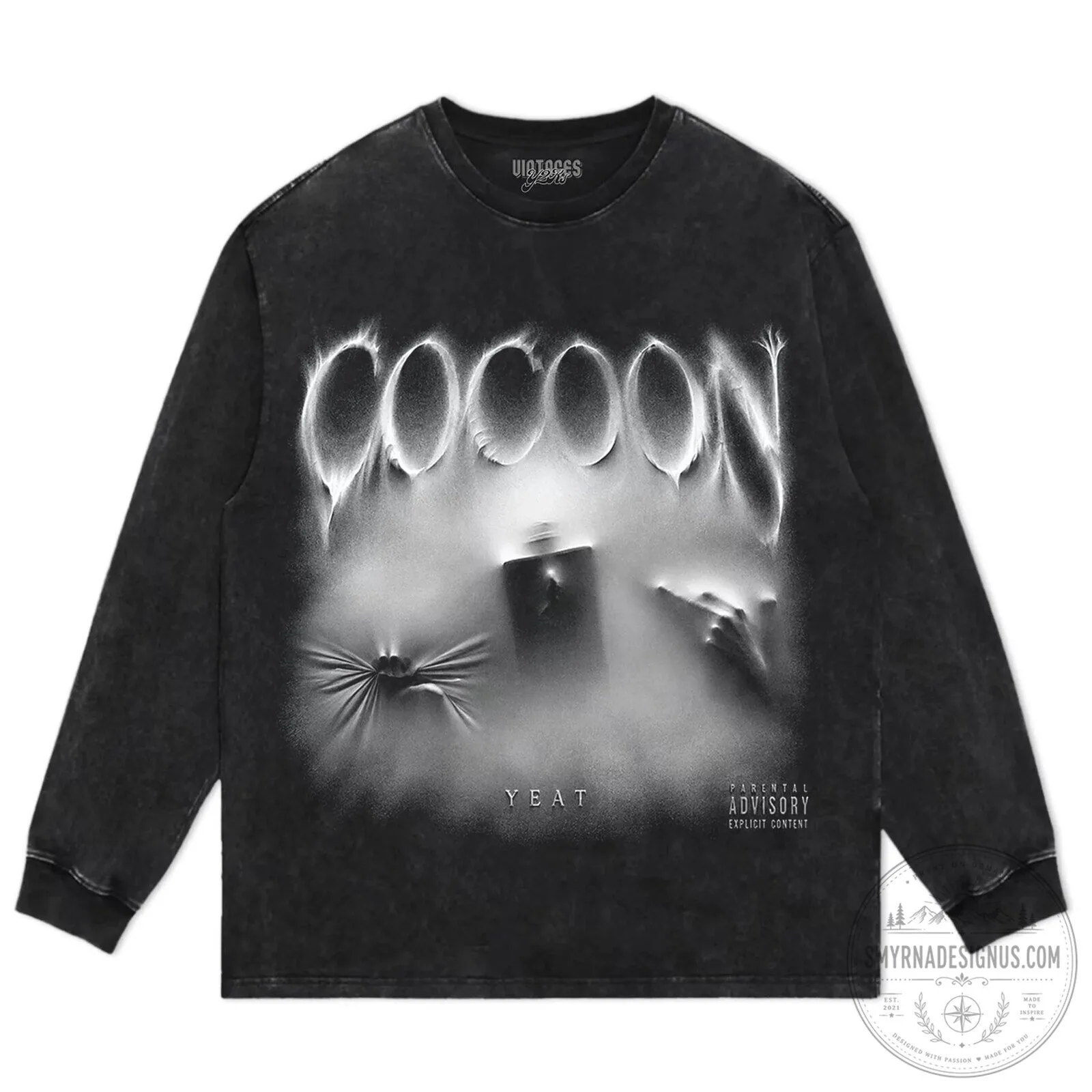 Yeat Cocoon Album Cover Art Black Graphic T-Shirt 12 Yeat Cocoon Album Cover Art Black Graphic T-Shirt