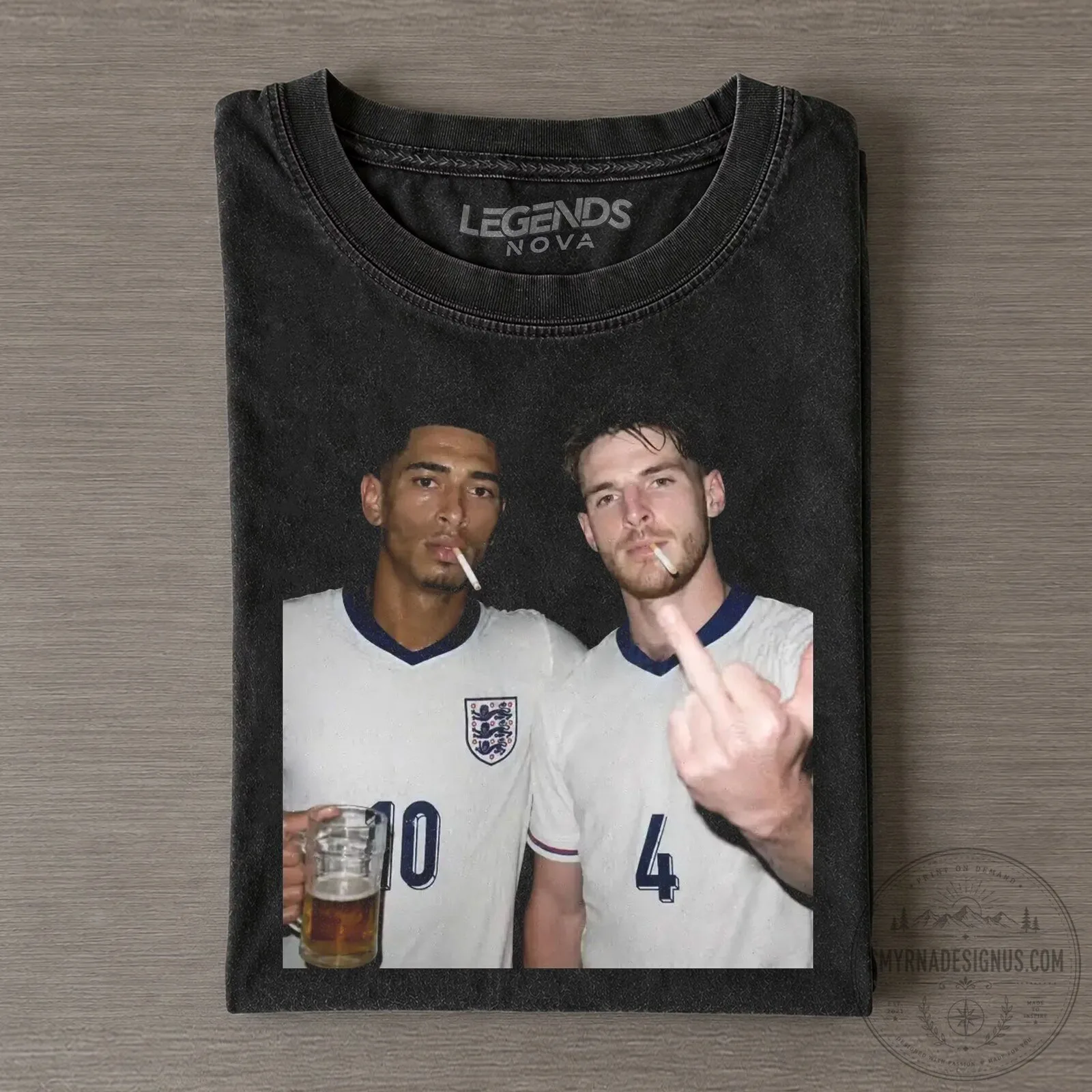 Jude Bellingham Declan Rice England Football Team T-Shirt