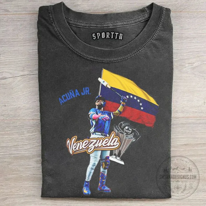Ronald Acuna Jr. Venezuela Baseball Glory T-Shirt 1 Ronald Acuna Jr. Venezuela Baseball Glory T-Shirt