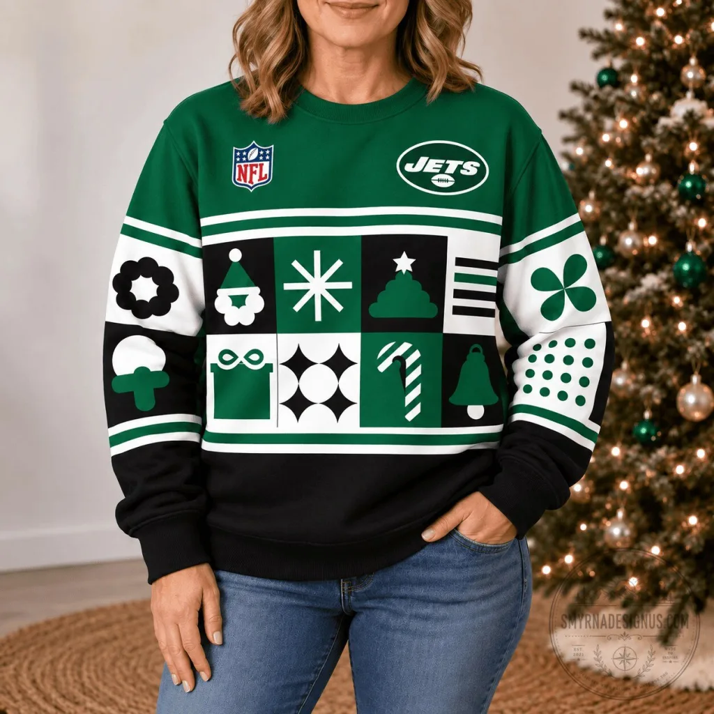 new-york-jets-national-football-league-christmas-holiday-ugly-sweater-sweatshirt-featured New York Jets National Football League Christmas Holiday Ugly Sweater Sweatshirt