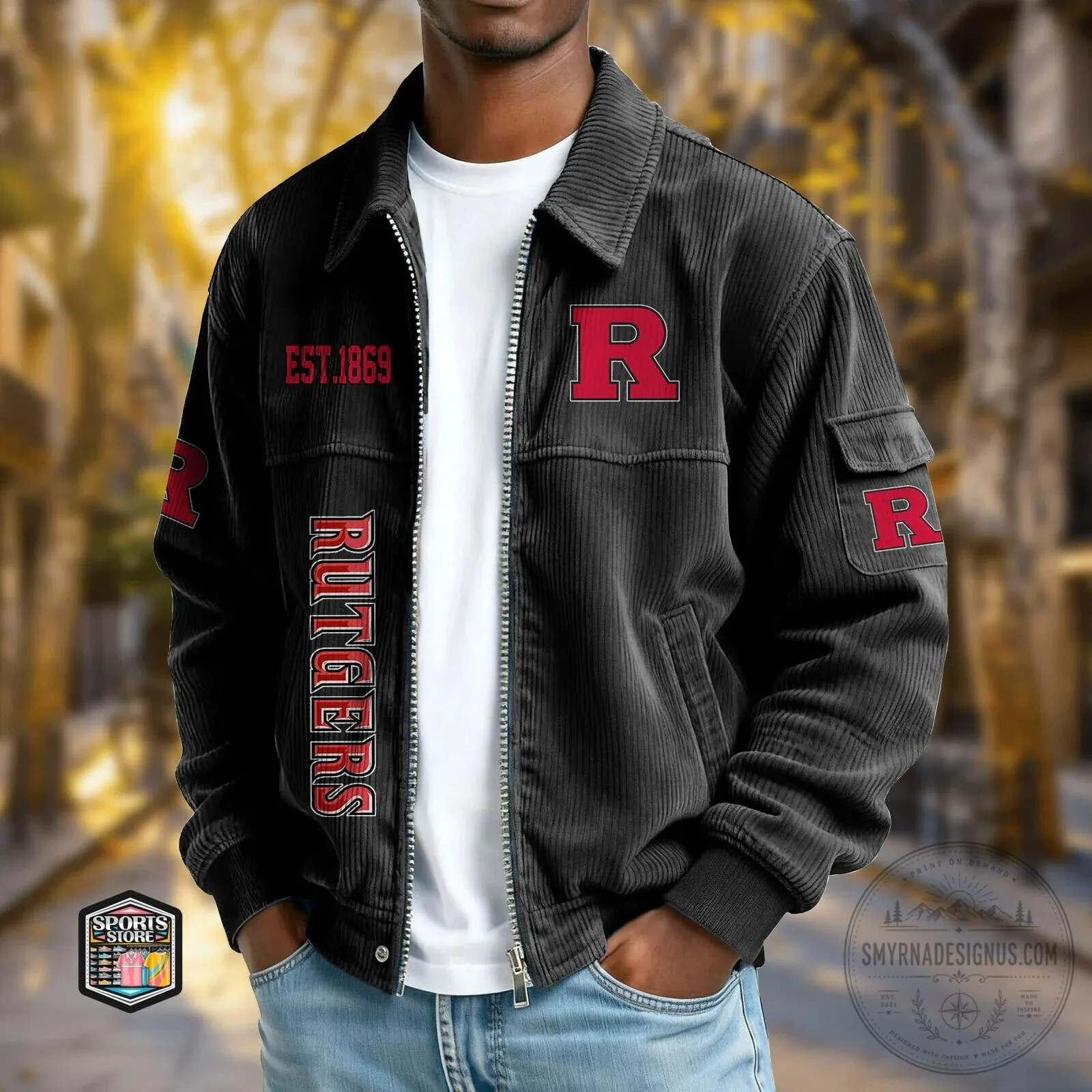Rutgers Scarlet Knights Corduroy Jacket