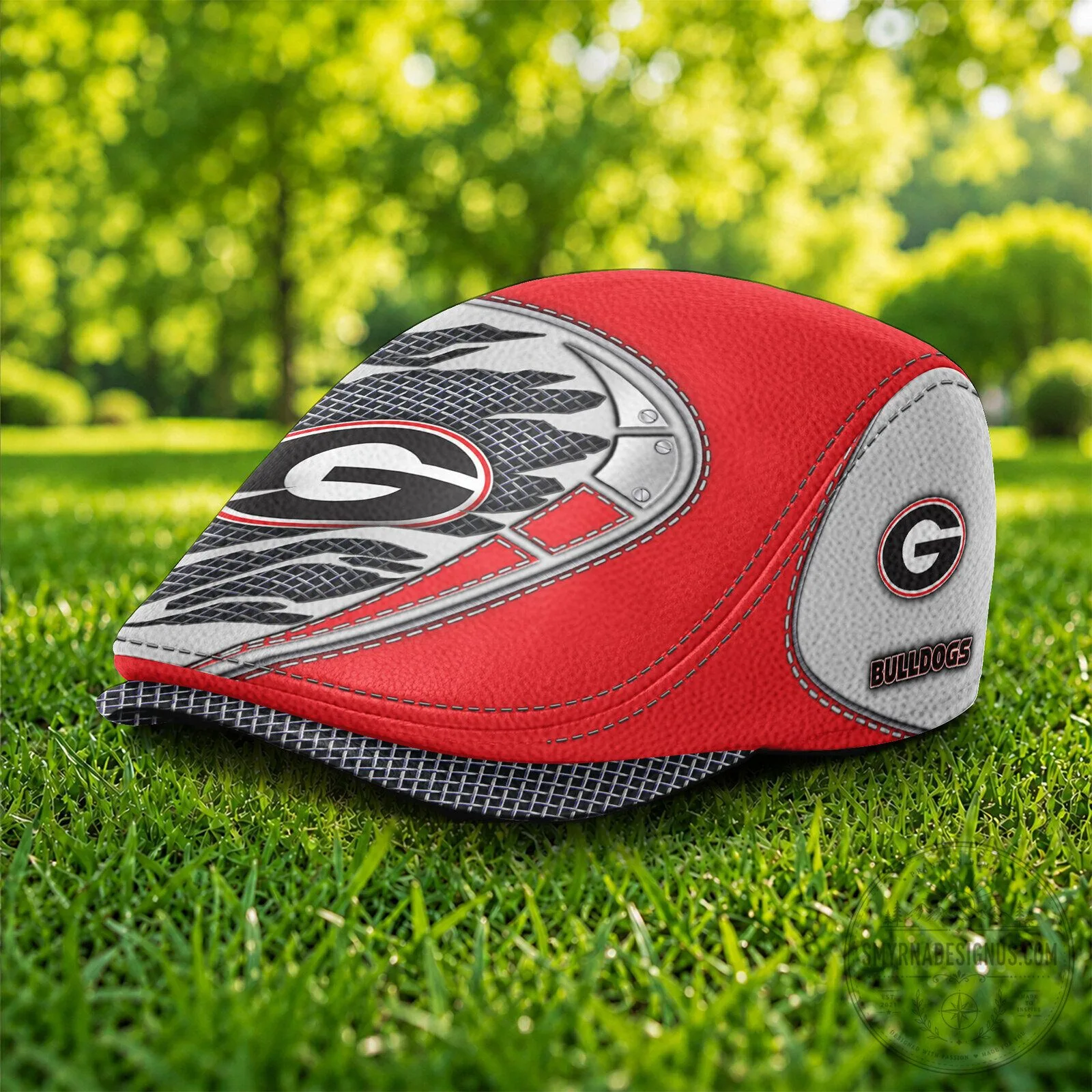 Georgia Bulldogs National Collegiate Athletic Association Flat Cap for Men and Women