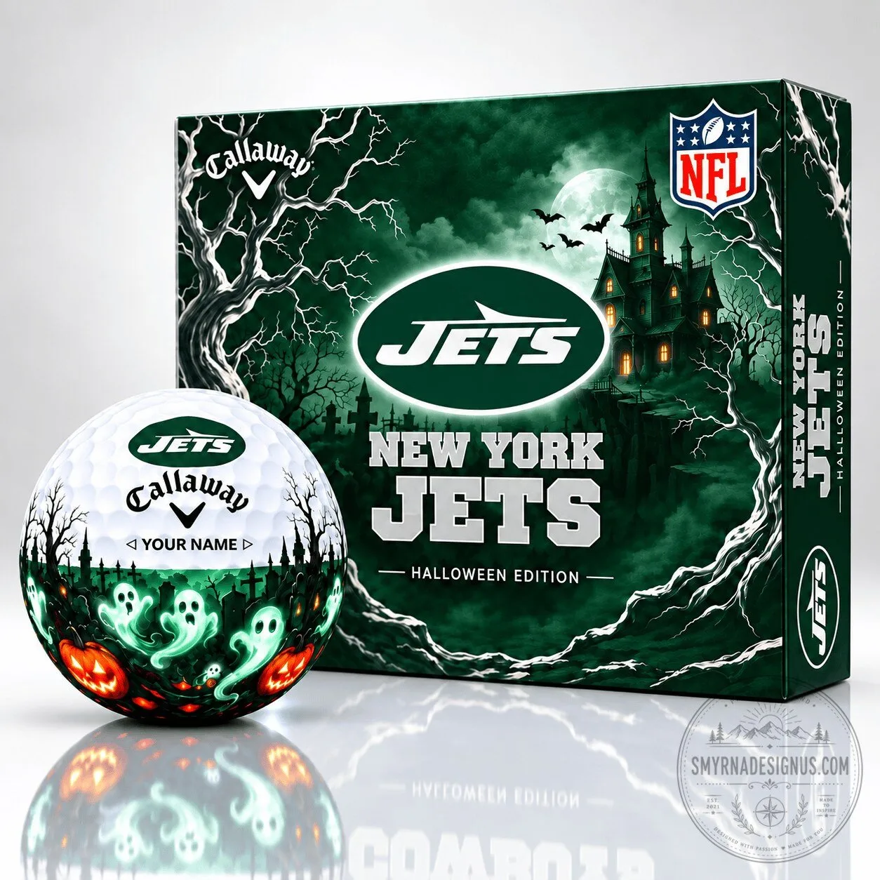 New York Jets Halloween Edition Callaway Golf Ball Set