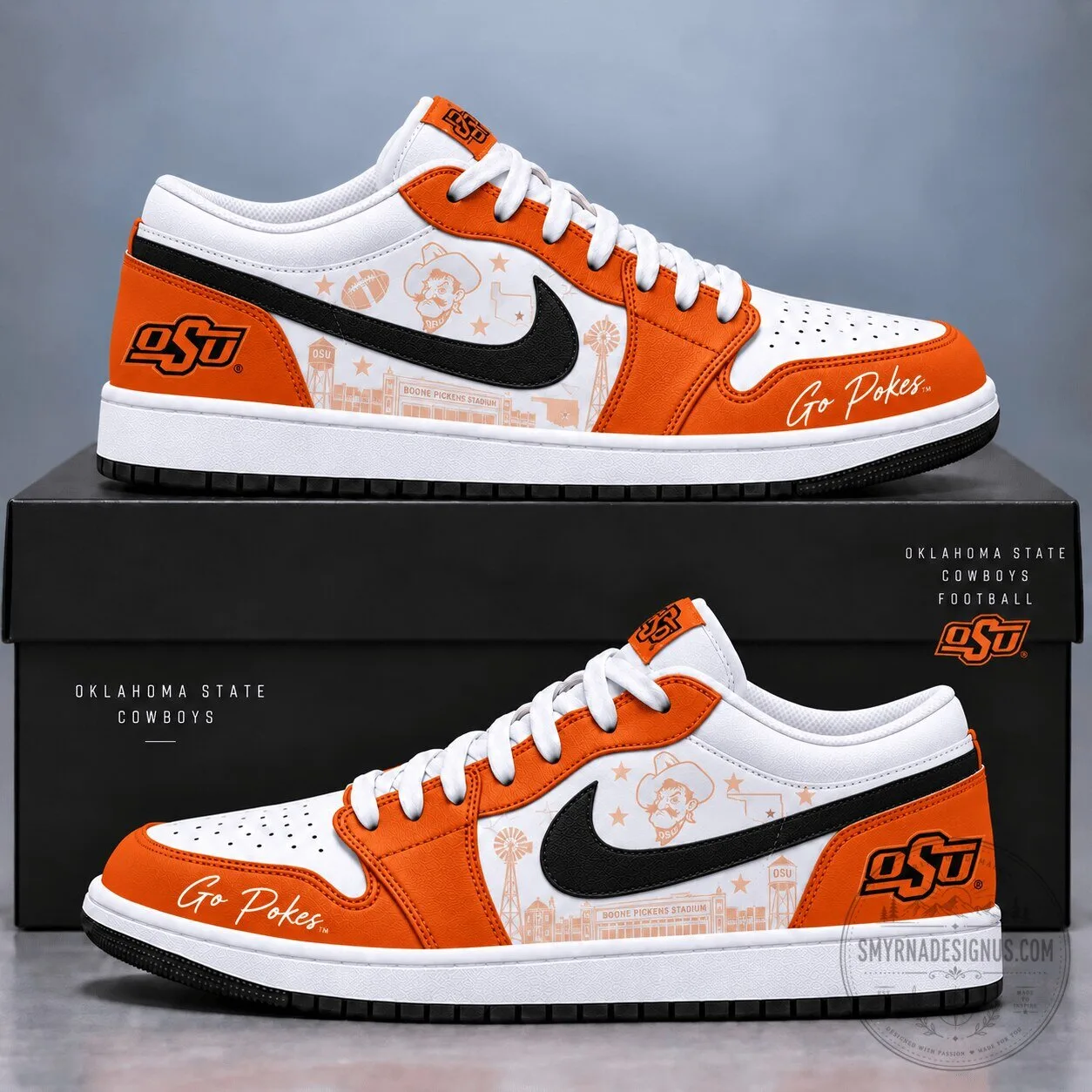 Oklahoma State Cowboys Football Team Spirit Shoes
