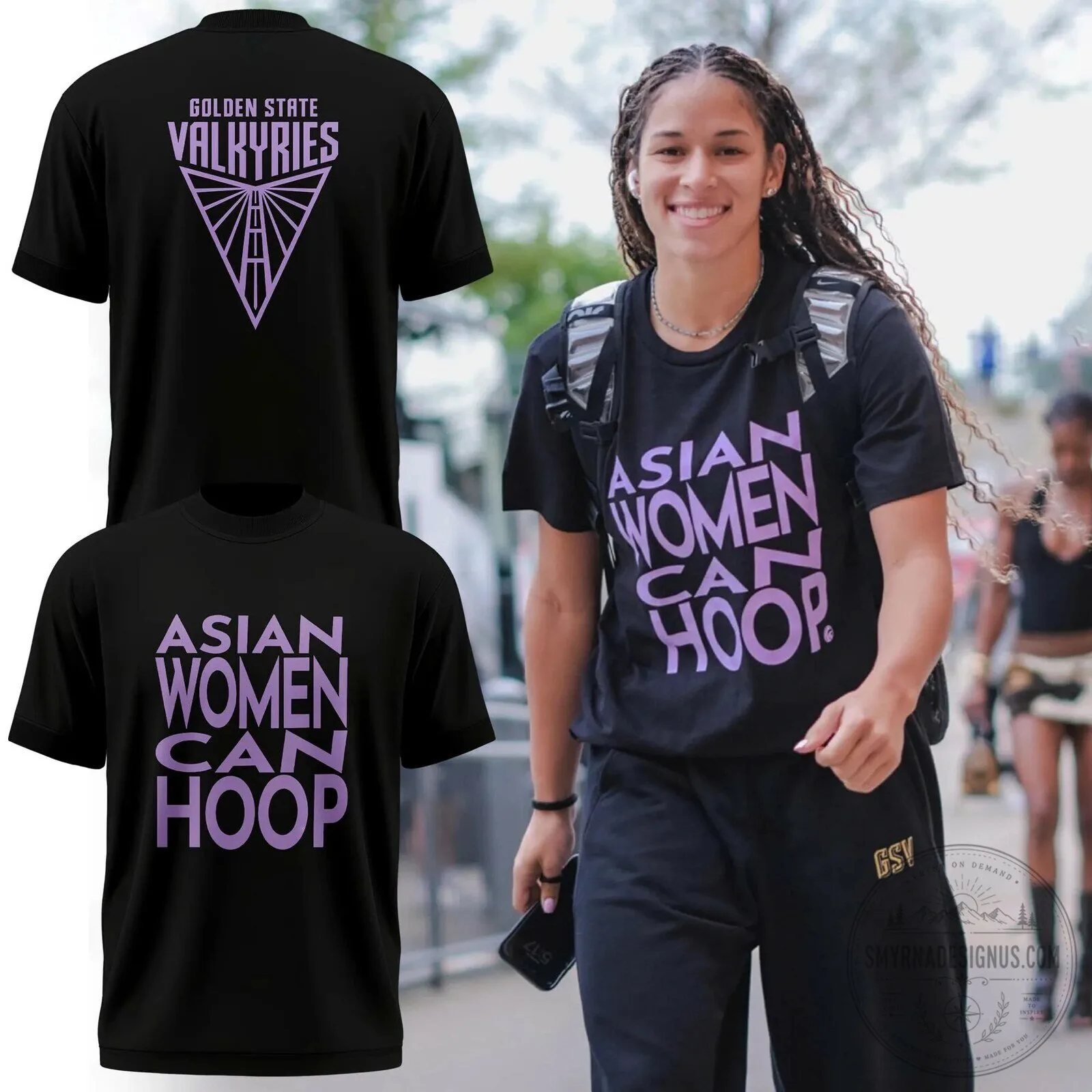 Golden State Valkyries Asian Women Can Hoop Basketball T-Shirt