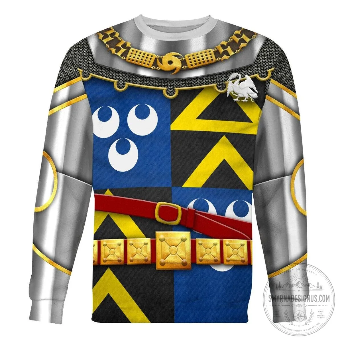 Medieval Knight Armor Costume Full Print Pullover Hoodie Sweatshirt 14 Medieval Knight Armor Costume Full Print Pullover Hoodie Sweatshirt