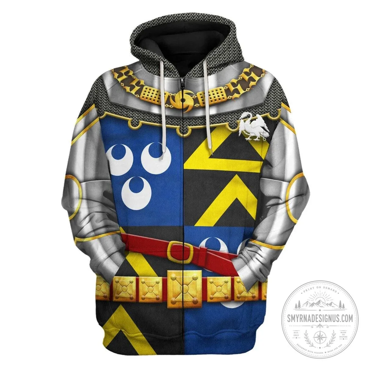 Medieval Knight Armor Costume Full Print Pullover Hoodie Sweatshirt 16 Medieval Knight Armor Costume Full Print Pullover Hoodie Sweatshirt
