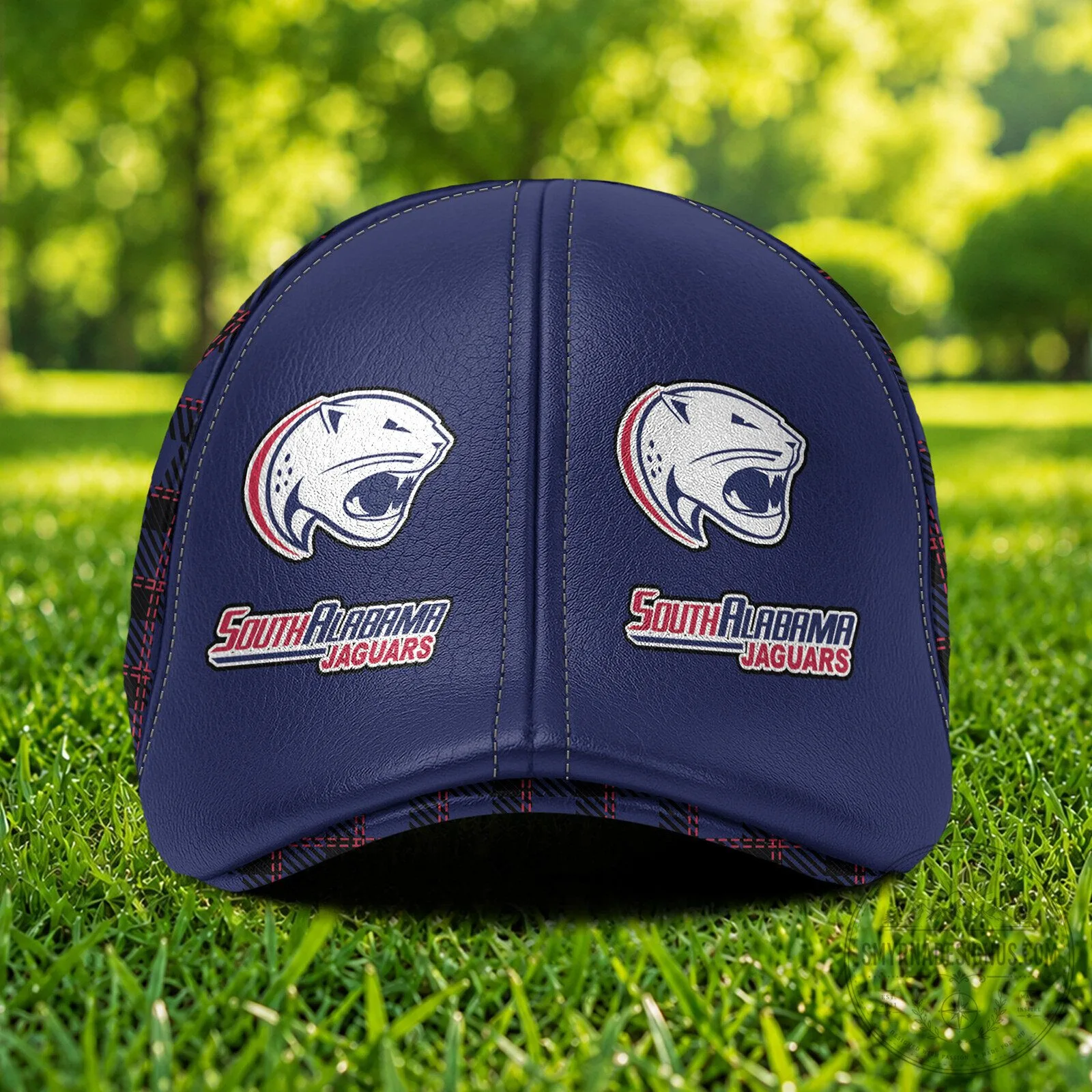 South Alabama Jaguars NCAA Custom Name Plaid Flat Cap 6 South Alabama Jaguars NCAA Custom Name Plaid Flat Cap