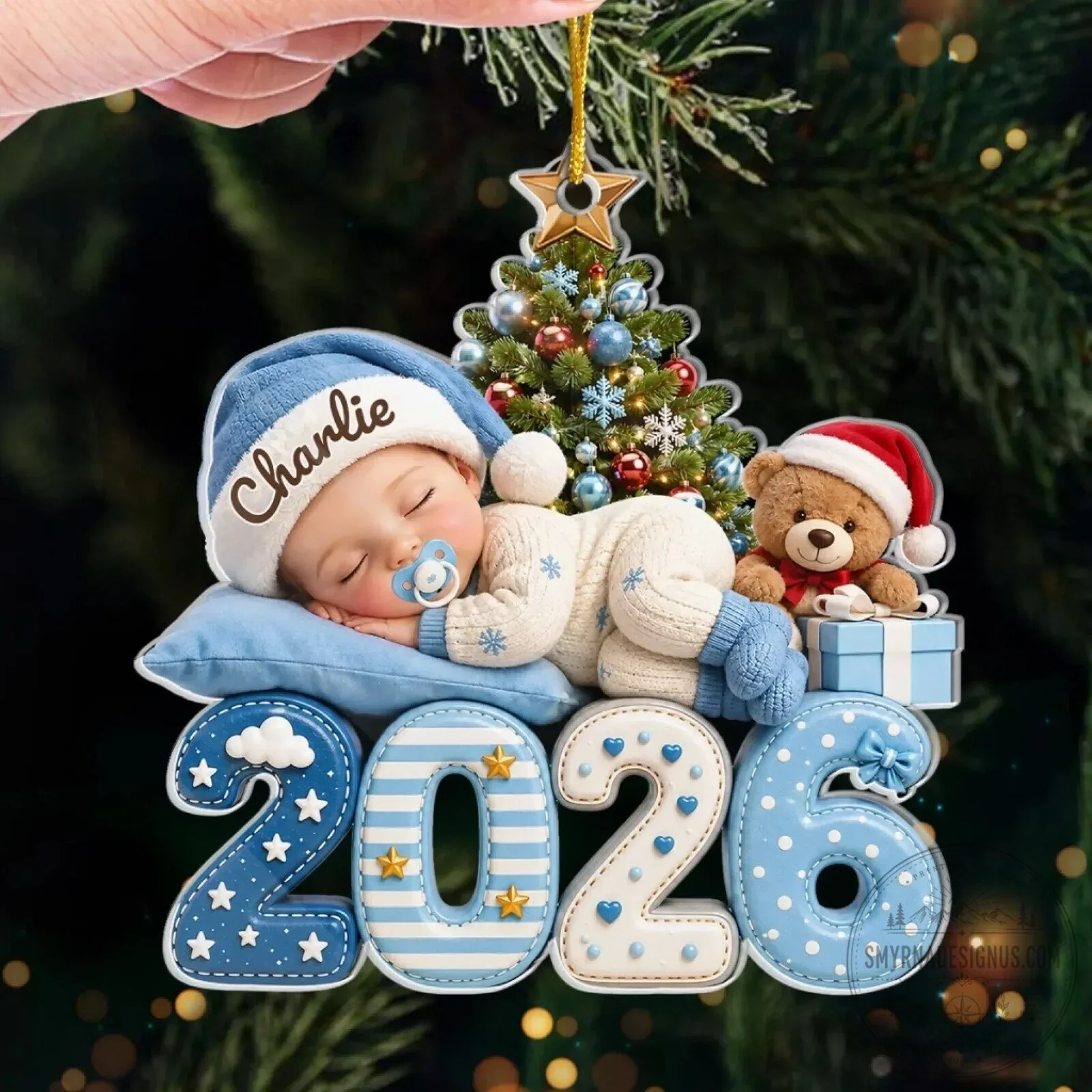 Baby First Christmas 2026 Personalized Photo Acrylic Ornament 12 Baby First Christmas 2026 Personalized Photo Acrylic Ornament