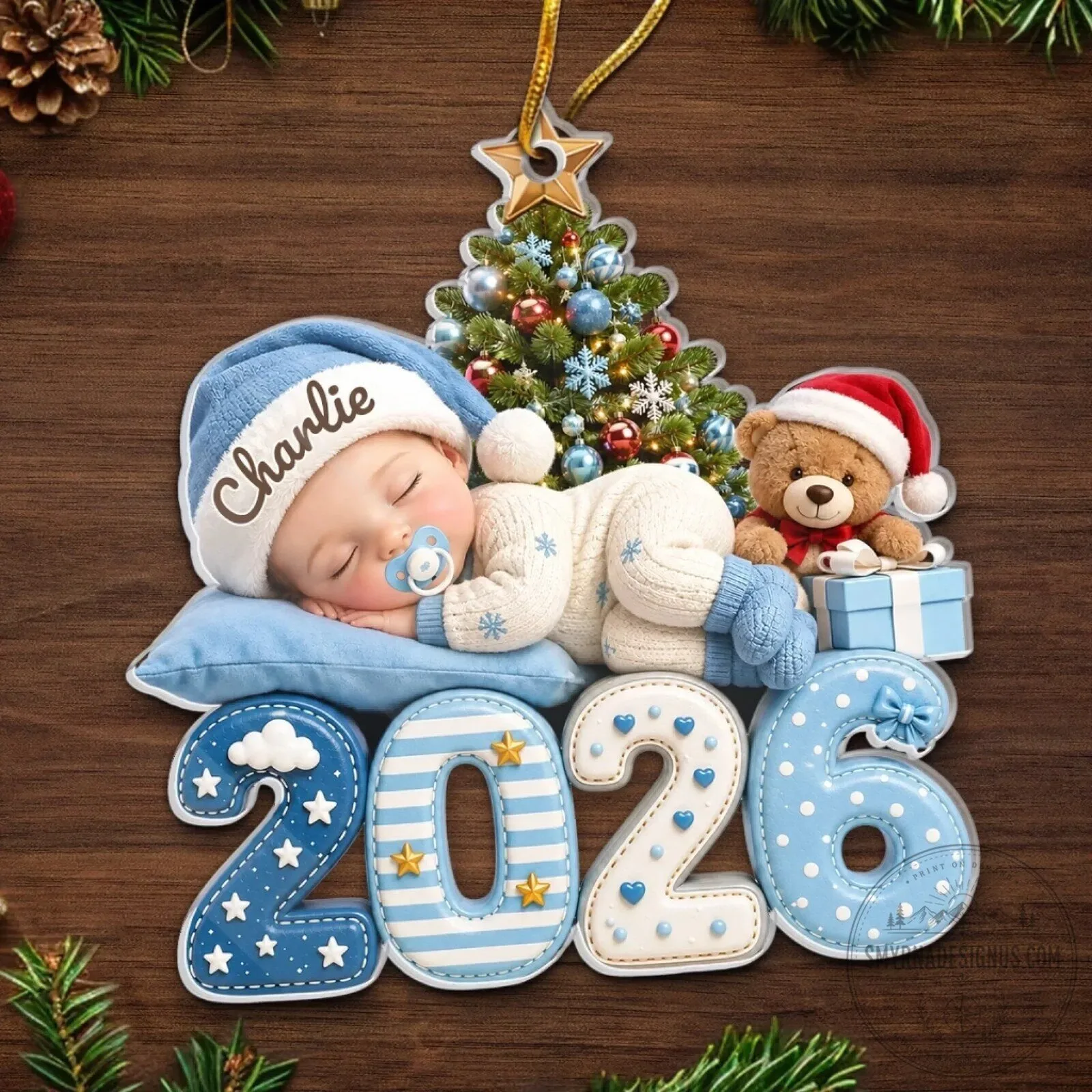 Baby First Christmas 2026 Personalized Photo Acrylic Ornament 13 Baby First Christmas 2026 Personalized Photo Acrylic Ornament
