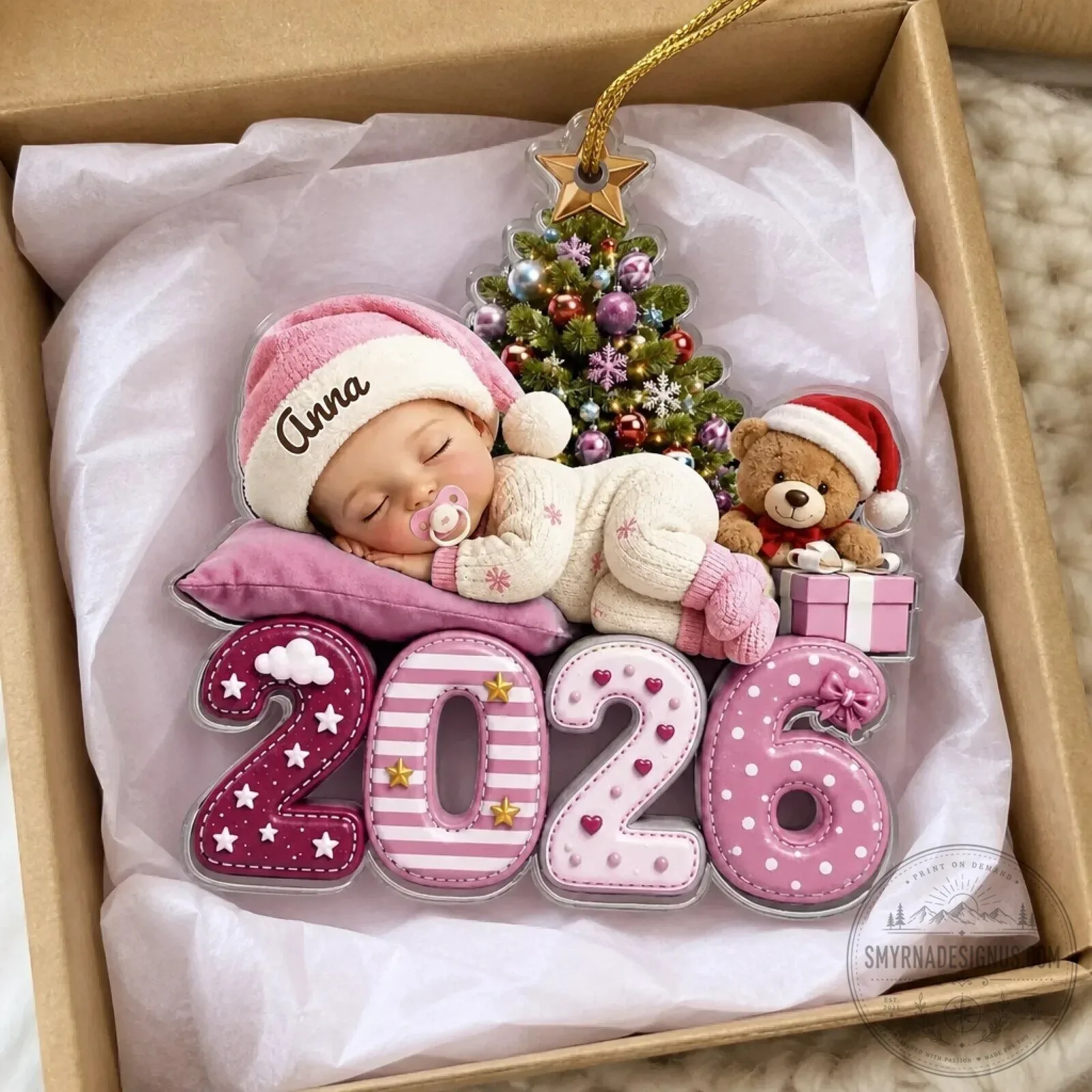 Baby First Christmas 2026 Personalized Photo Acrylic Ornament 14 Baby First Christmas 2026 Personalized Photo Acrylic Ornament