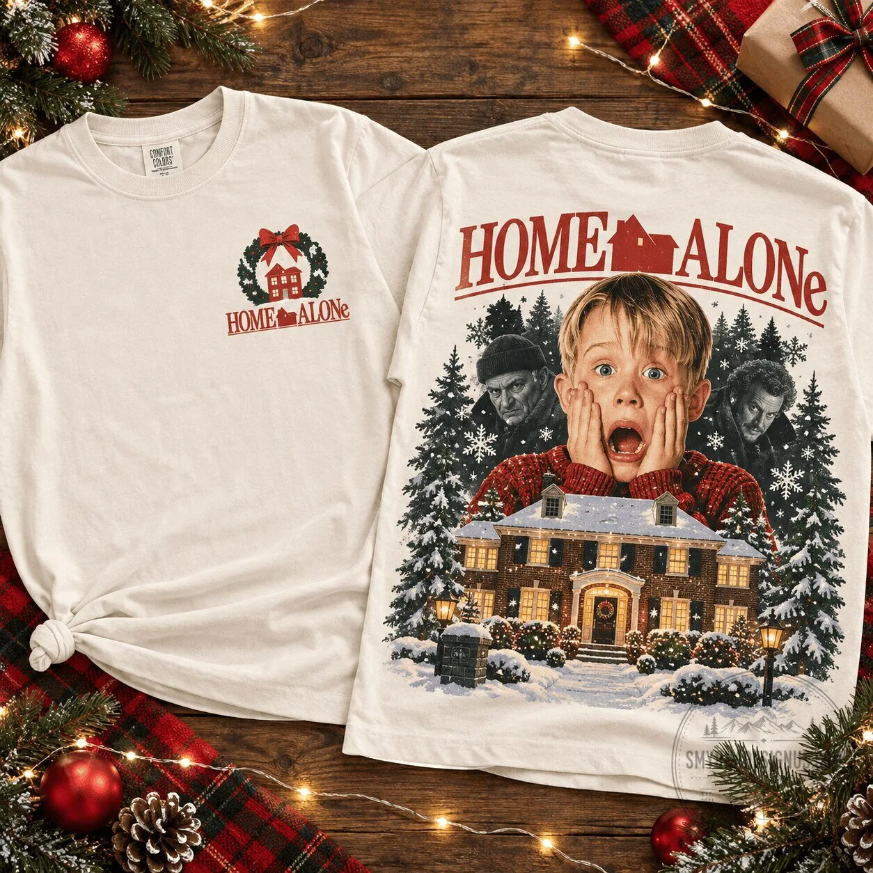 Home Alone Christmas Movie Kevin McCallister Holiday White T-Shirt