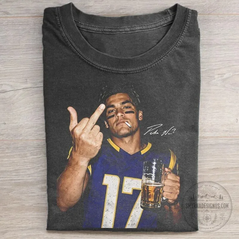 Graphic T-Shirt featuring Matthew Stafford of the Los Angeles Rams Football Team