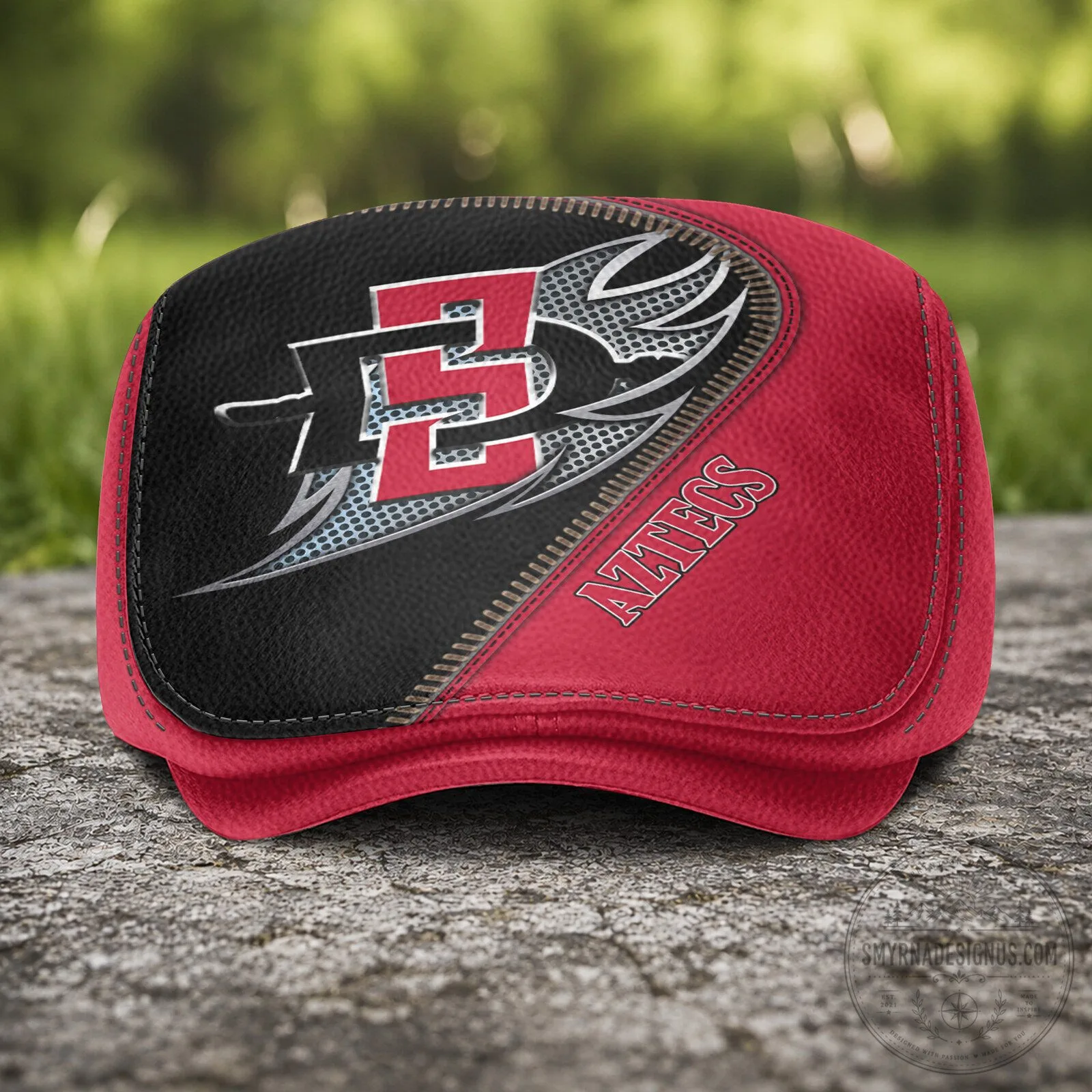 San Diego State Aztecs NCAA Jeff Cap Flat Cap Hat 6 San Diego State Aztecs NCAA Jeff Cap Flat Cap Hat