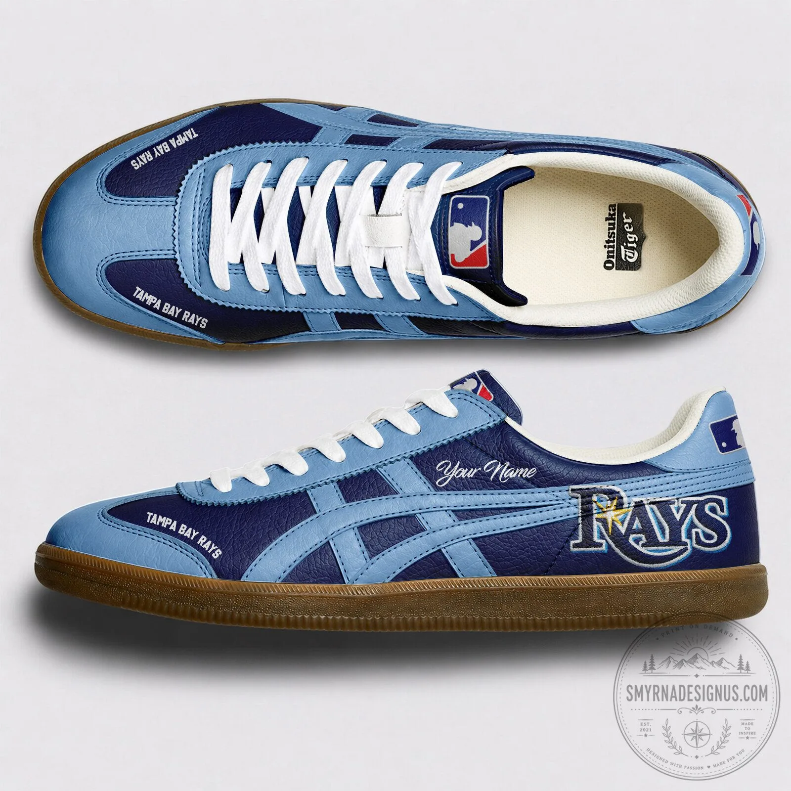 Custom Name Sneakers for Tampa Bay Rays Baseball Team