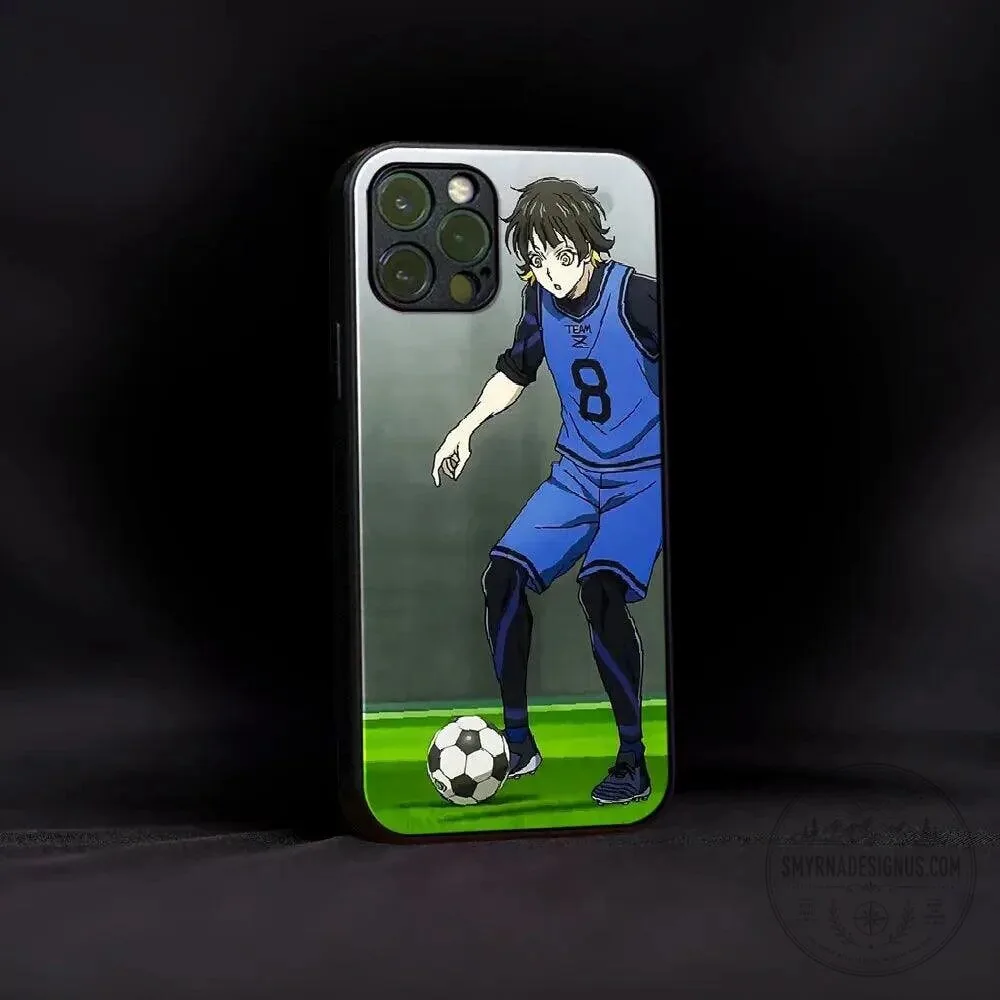 Blue Lock Yoichi Isagi Football Anime Character iPhone Phone Case