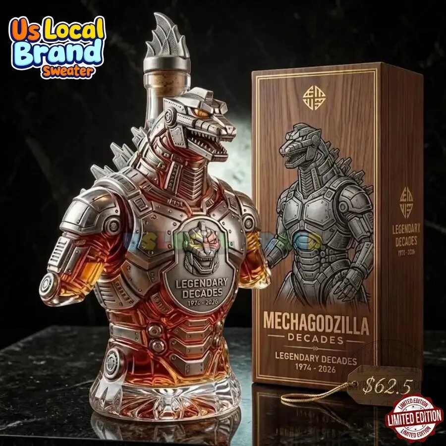 Mechagodzilla Legendary Decades 52nd Anniversary Whiskey Decanter