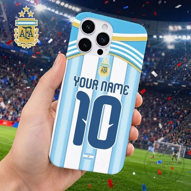 Argentina National Football Team Lionel Messi Number 10 Personalized Phone Case