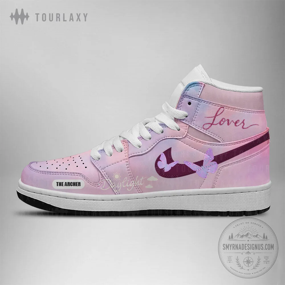 Taylor Swift Lover Album Themed High-Top Shoes 4 Taylor Swift Lover Album Themed High-Top Shoes
