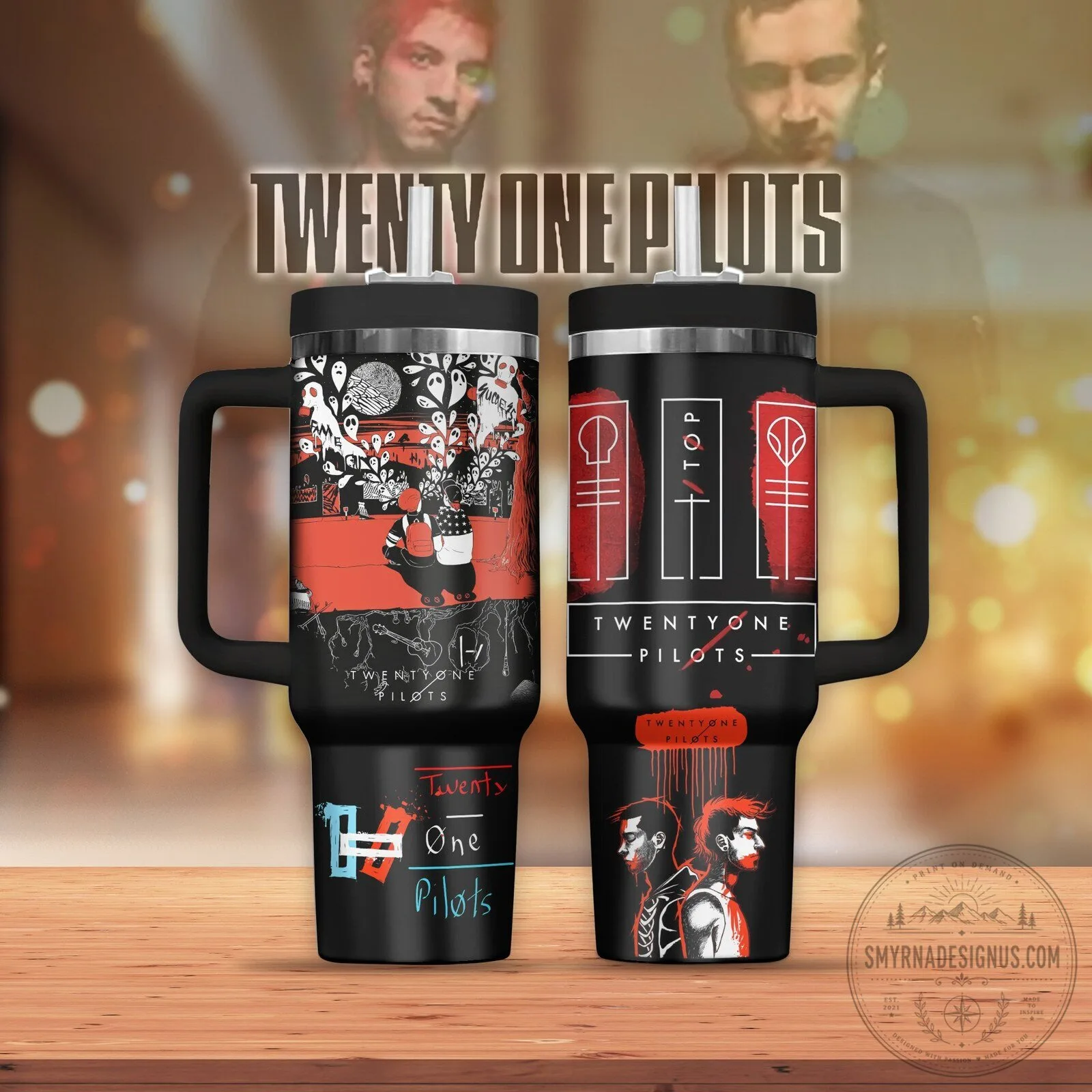 Twenty One Pilots Band Music Album Art Insulated Tumbler