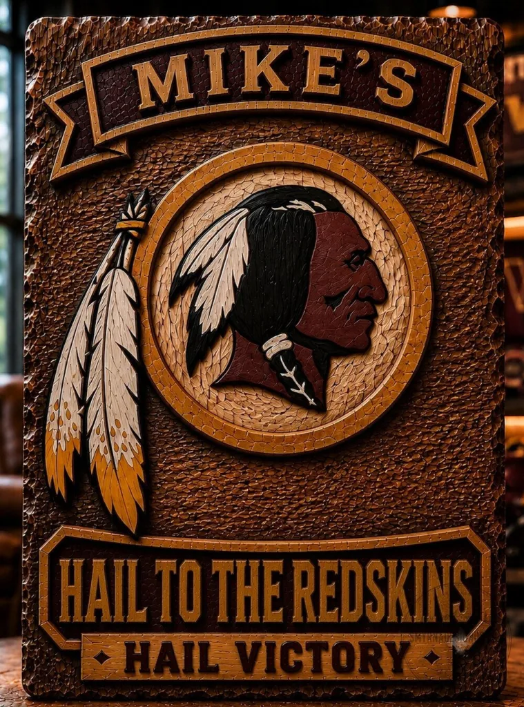 Washington Redskins Mike's Hail to the Redskins Hail Victory Wooden Wall Art 24 Washington Redskins Mike's Hail to the Redskins Hail Victory Wooden Wall Art