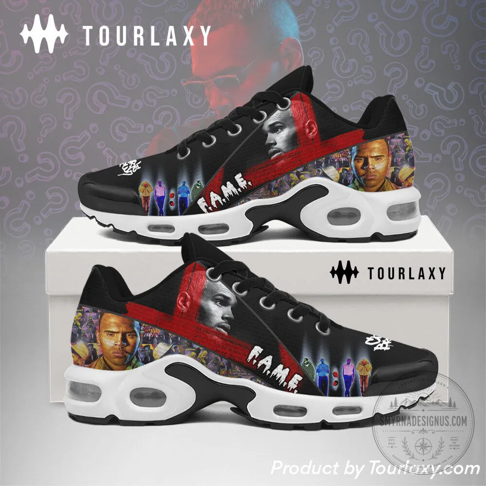 Chris Brown F.A.M.E. Album Art Black Sneakers