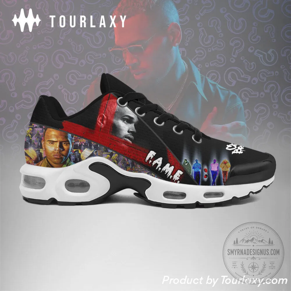 Chris Brown F.A.M.E. Album Art Black Sneakers 5 Chris Brown F.A.M.E. Album Art Black Sneakers