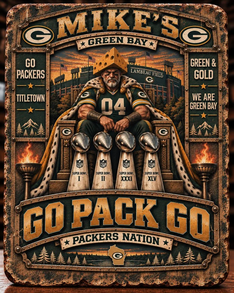 Green Bay Packers Mike's Go Pack Go NFL Super Bowl Lambeau Field Wall Art 20 Green Bay Packers Mike's Go Pack Go NFL Super Bowl Lambeau Field Wall Art