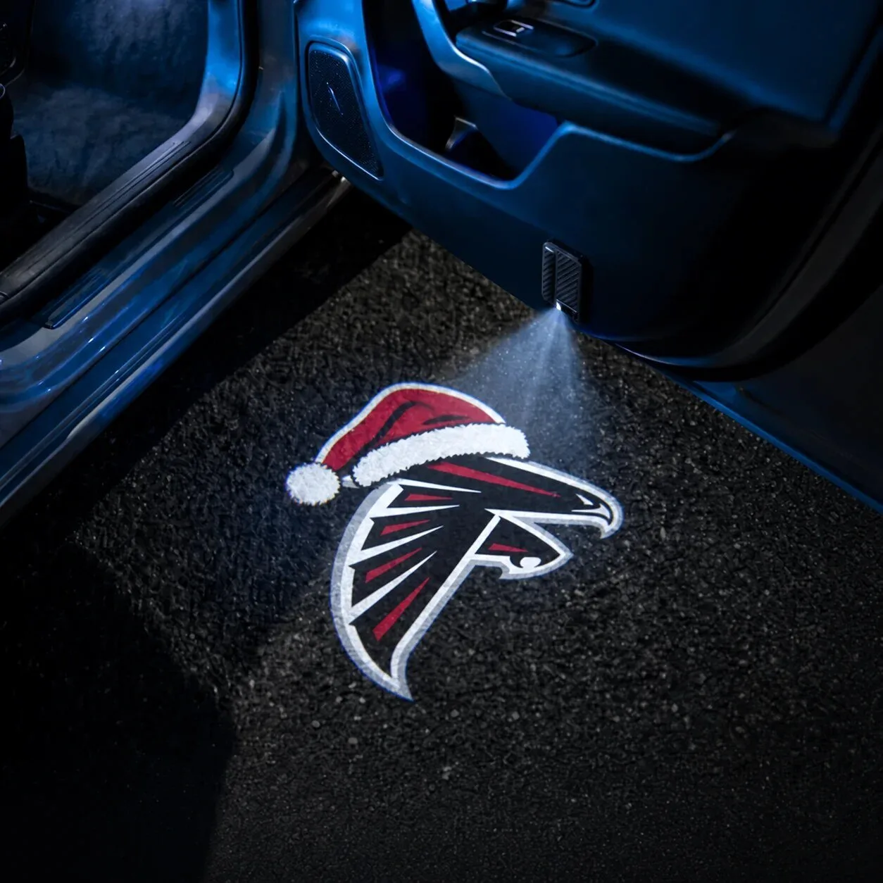 Santa Hat Car Door Projector Light for Arizona Cardinals Christmas 37 Santa Hat Car Door Projector Light for Arizona Cardinals Christmas