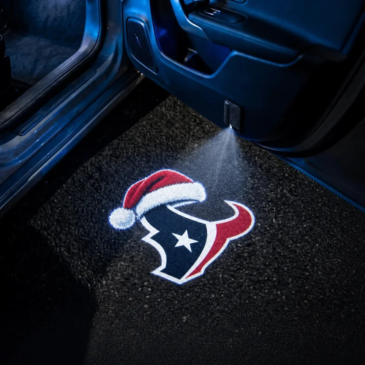 Santa Hat Car Door Projector Light for Arizona Cardinals Christmas 48 Santa Hat Car Door Projector Light for Arizona Cardinals Christmas
