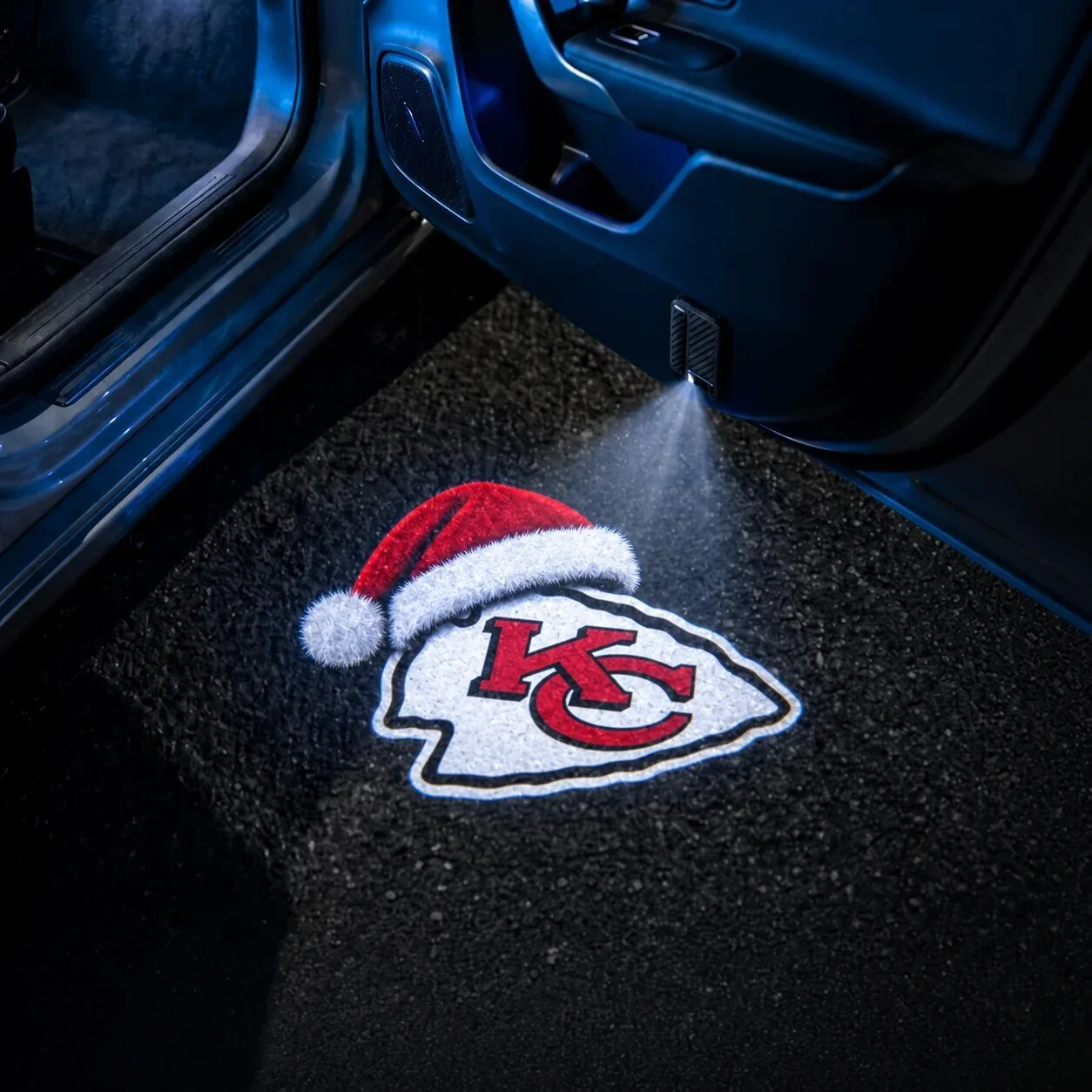 Santa Hat Car Door Projector Light for Arizona Cardinals Christmas 51 Santa Hat Car Door Projector Light for Arizona Cardinals Christmas