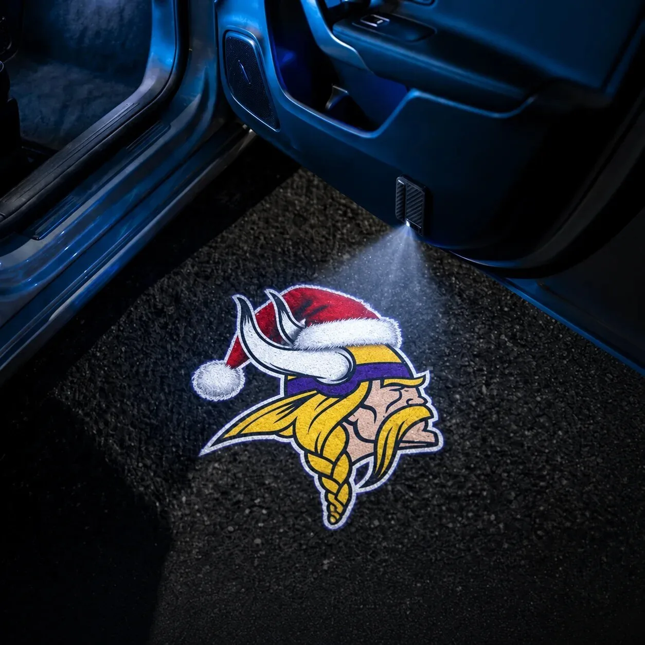 Santa Hat Car Door Projector Light for Arizona Cardinals Christmas 56 Santa Hat Car Door Projector Light for Arizona Cardinals Christmas