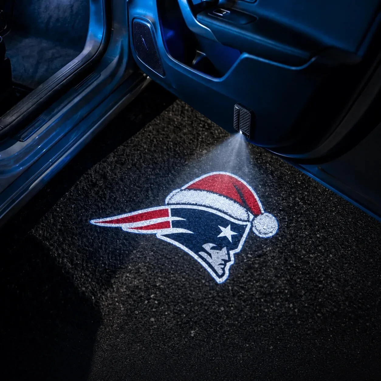 Santa Hat Car Door Projector Light for Arizona Cardinals Christmas 57 Santa Hat Car Door Projector Light for Arizona Cardinals Christmas