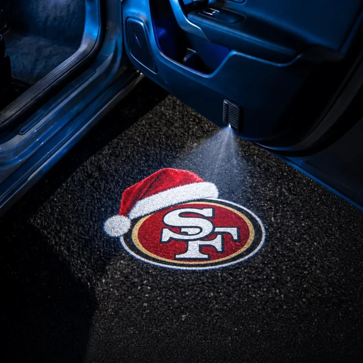 Santa Hat Car Door Projector Light for Arizona Cardinals Christmas 63 Santa Hat Car Door Projector Light for Arizona Cardinals Christmas