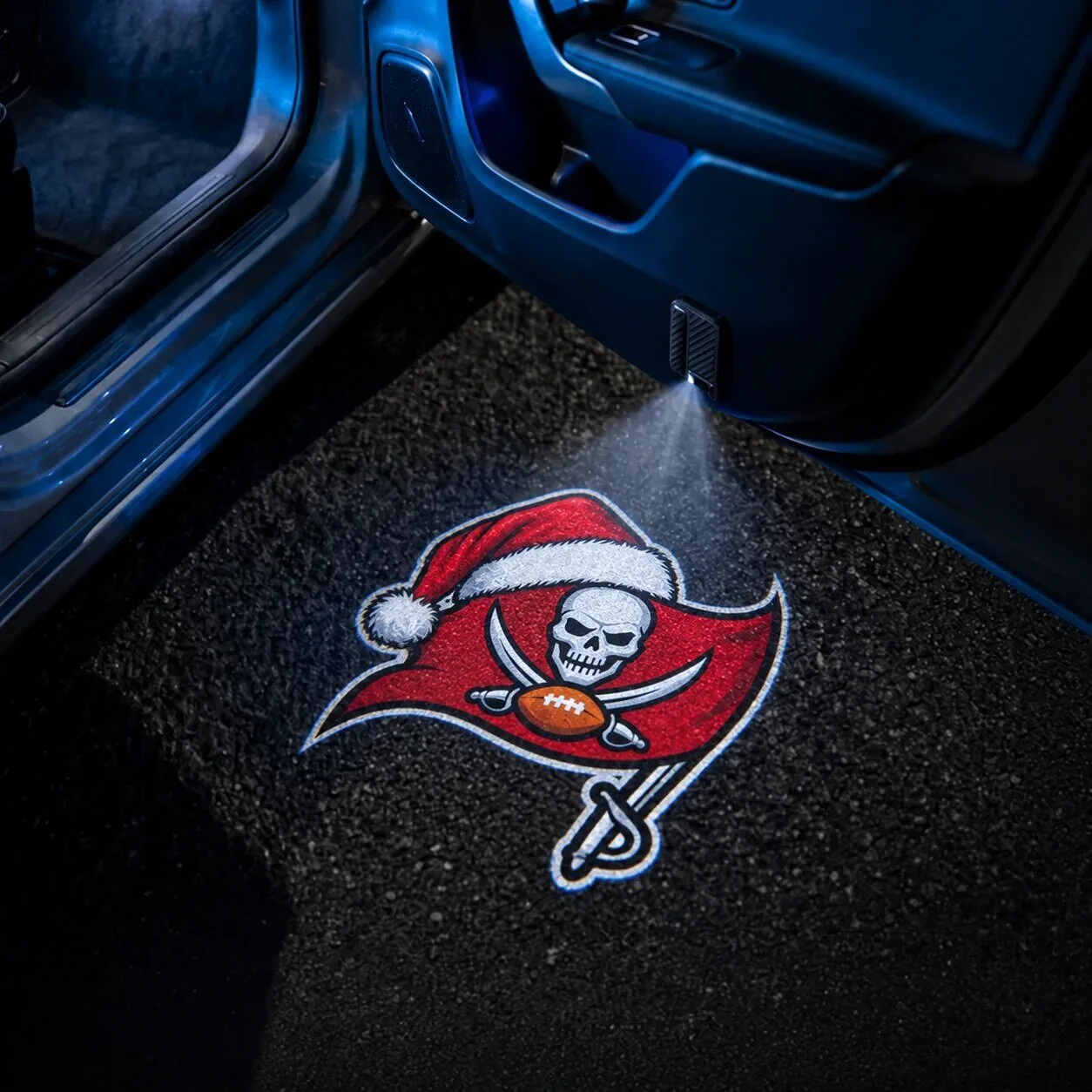 Santa Hat Car Door Projector Light for Arizona Cardinals Christmas 65 Santa Hat Car Door Projector Light for Arizona Cardinals Christmas