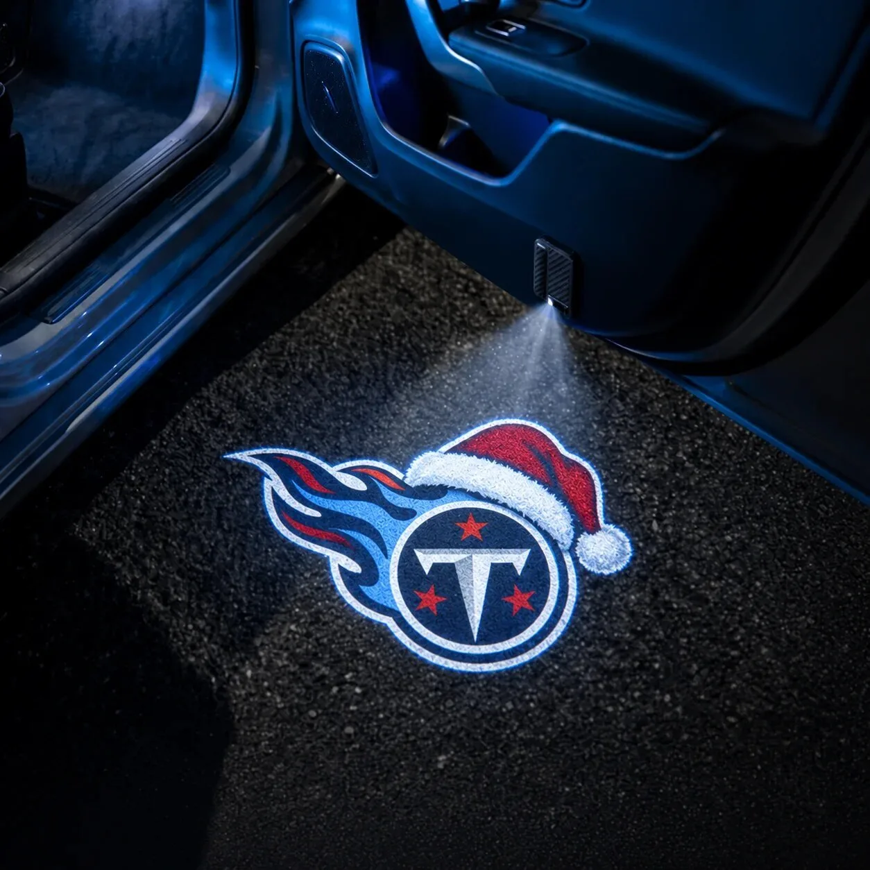 Santa Hat Car Door Projector Light for Arizona Cardinals Christmas 66 Santa Hat Car Door Projector Light for Arizona Cardinals Christmas