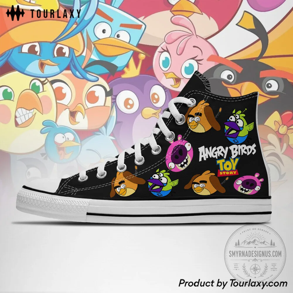 Angry Birds Toy Story High Top Canvas Shoes 4 Angry Birds Toy Story High Top Canvas Shoes