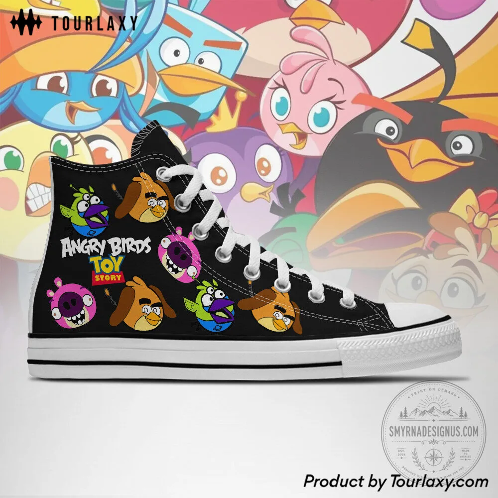Angry Birds Toy Story High Top Canvas Shoes 5 Angry Birds Toy Story High Top Canvas Shoes