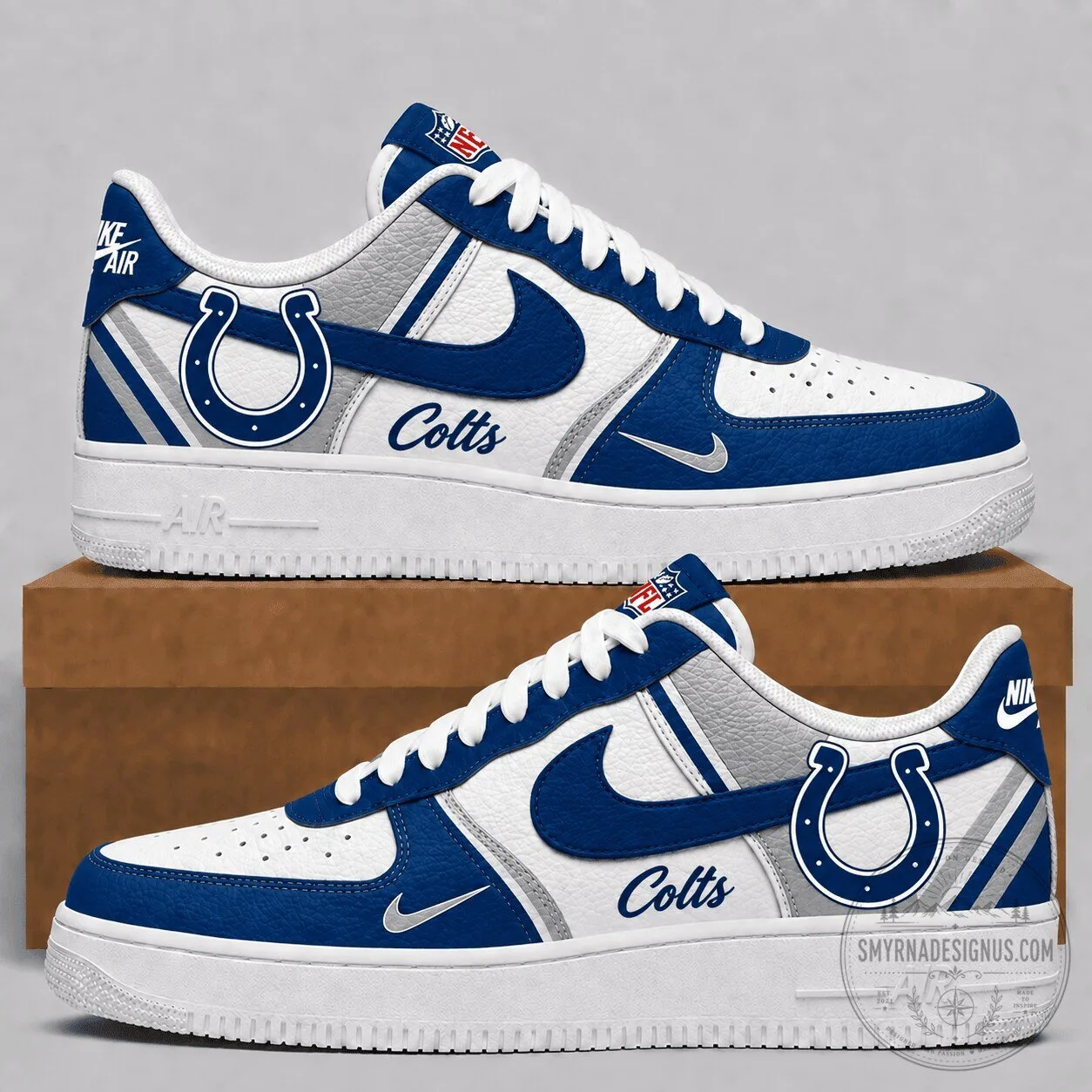 Indianapolis Colts National Football League Team Air Force Sneakers Shoes