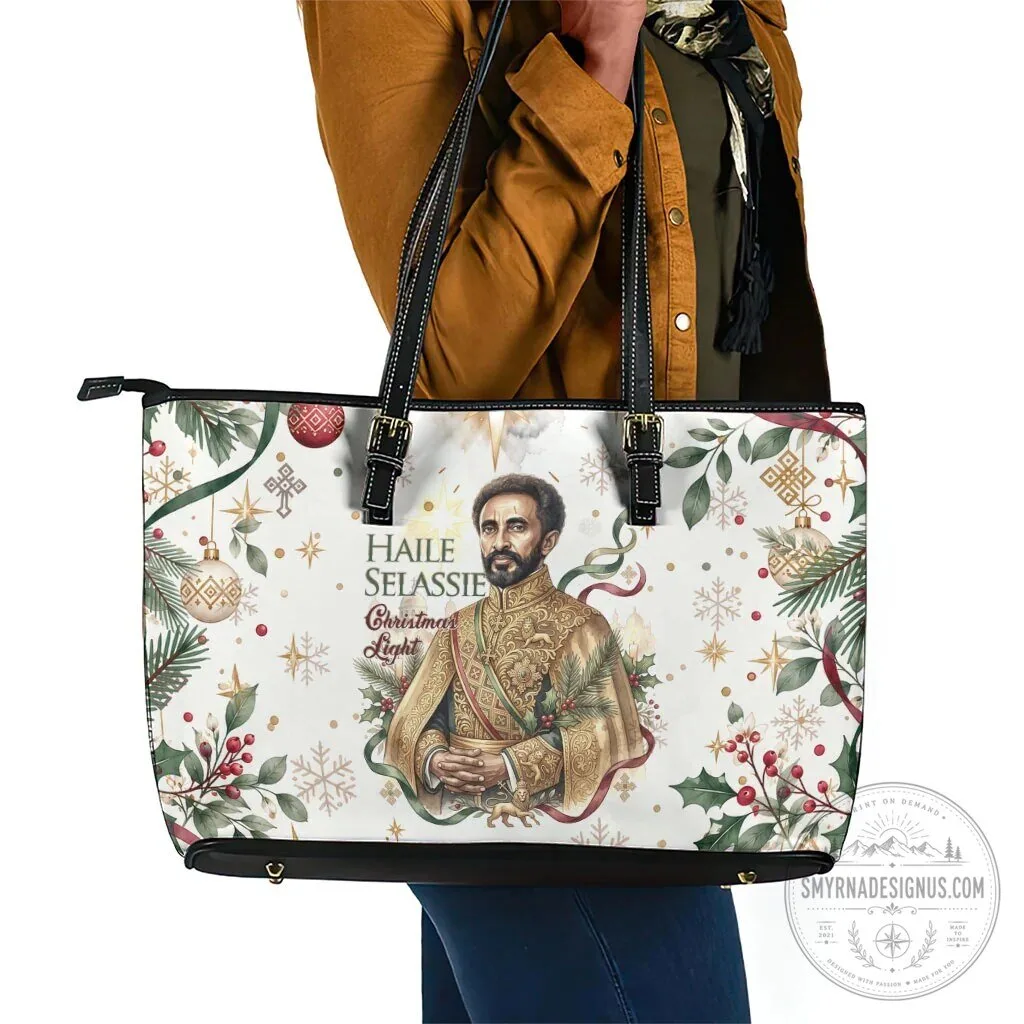 Haile Selassie Christmas Light Royal Ethiopian Orthodox Vintage Style Tote Bag 5 Haile Selassie Christmas Light Royal Ethiopian Orthodox Vintage Style Tote Bag