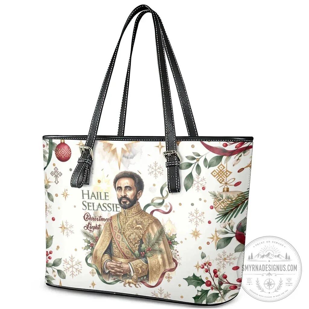 Haile Selassie Christmas Light Royal Ethiopian Orthodox Vintage Style Tote Bag 6 Haile Selassie Christmas Light Royal Ethiopian Orthodox Vintage Style Tote Bag