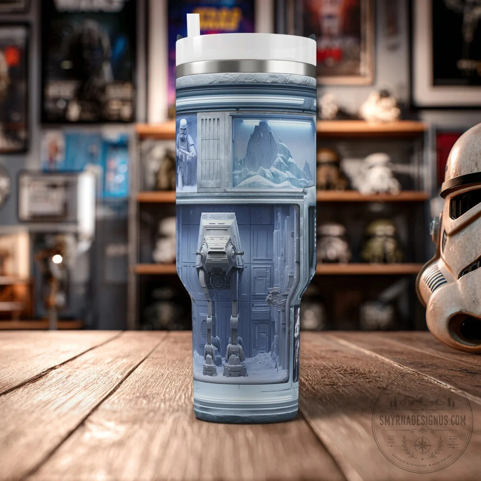 Star Wars Ice Planet Panel 40oz Tumbler 4 Star Wars Ice Planet Panel 40oz Tumbler